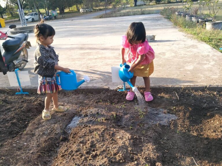 กิจกรรม”หนูน้อยปลูกผักสวนครัว”