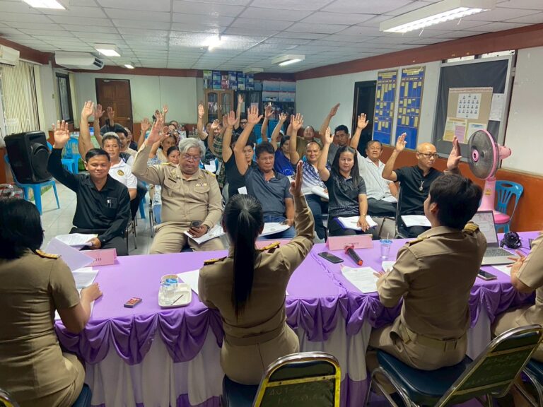 ประชุมคณะกรรมการพัฒนาท้องถิ่น ร่วมกับประชาคมระดับตำบล